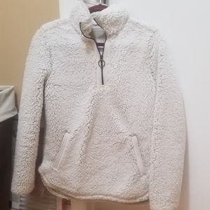 Pullover sherpa sweatshirt